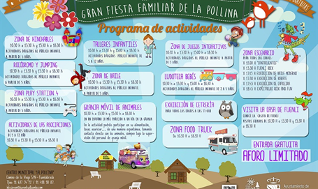  Gran Fiesta Familiar de La Pollina el domingo 4 de junio