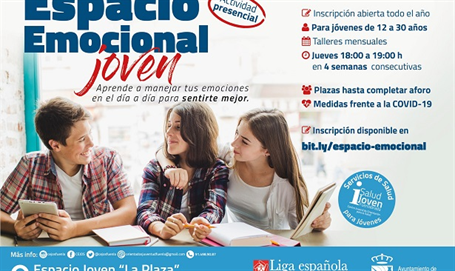 ¡Abierta inscripción para nuevo grupo del Espacio emocional Joven!