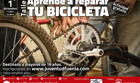 Taller “Aprende a Reparar tu Bicicleta” en el Centro Municipal “La Pollina” 