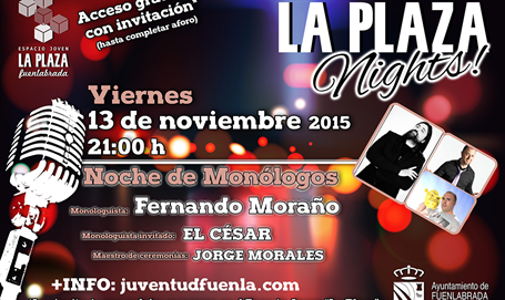 13 de noviembre noche de monólogos