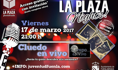 Cluedo en vivo “La Noches de la Plaza”  