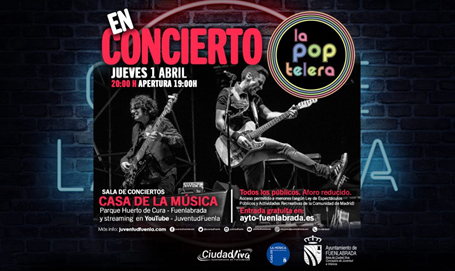 Concierto “La Poptelera” en la Casa de la Música con aforo reducido.