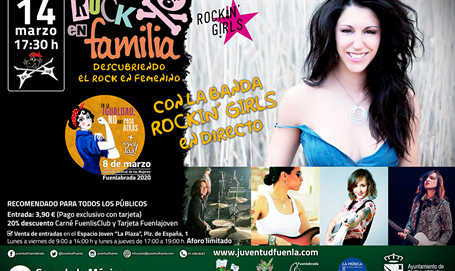 Concierto Descubriendo el  Rock en Femenino con la Banda Rockin´Girls