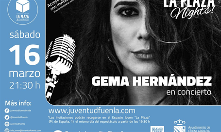Concierto de Gema Hernández en el Espacio Joven La Plaza