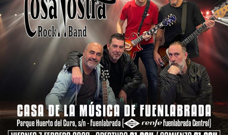 Concierto solidario ofrecido por la banda Cosa Nostra