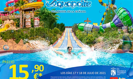 Descuentos especiales en Aquopolis Villanueva de la Cañada.
