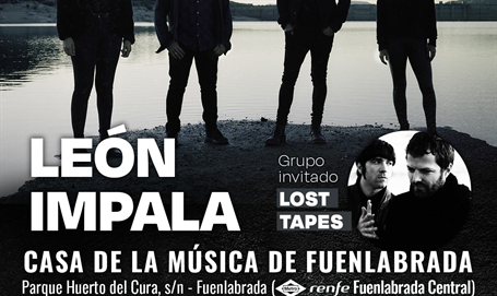 En Concierto Leon Impala y la banda Lost Tapes en la Casa de la Música de Fuenlabrada.