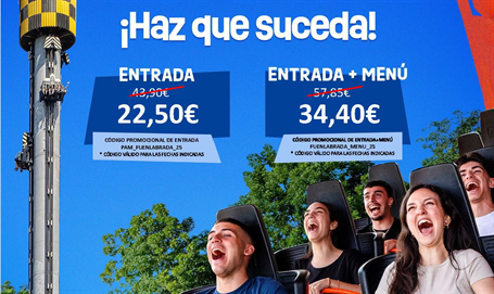 Entradas con precios especiales en Parque de Atracciones de Madrid 