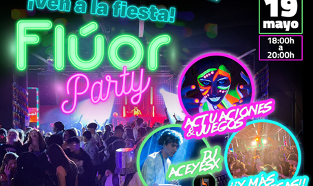 Fiesta Fuenlactívate FLÚOR PARTY en la Casa de la Música de Fuenlabrada
