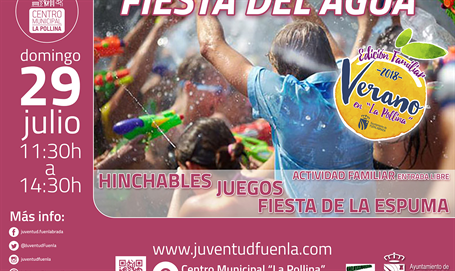 Fiesta del Agua en la Edición Familiar de los Veranos en La Pollina.