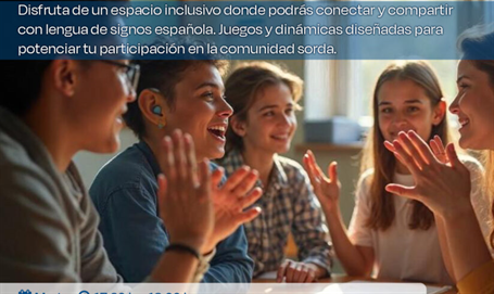 Grupo participativo de Conversación en Lengua de Signos