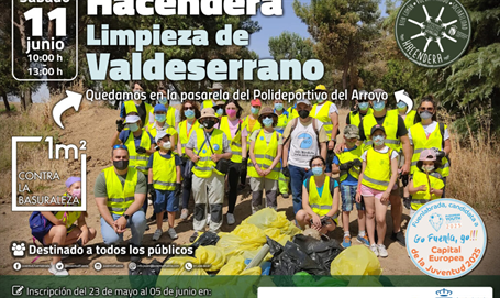 Hacendera 1m2 contra la basuraleza "Limpieza de Valdeserrano"