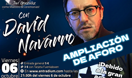AMPLIAMOS AFORO!!  Noches de Monólogo con David Navarro