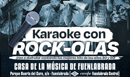 Karaoke Rock-Olas con las mejores canciones del rock y pop de los años 80 y 90 