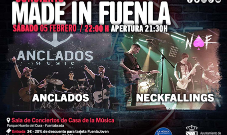 MADE IN FUENLA con las bandas locales Anclados +  Neckfallings