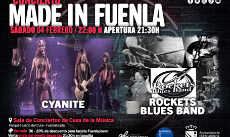 Made In Fuenla nueva cita con las bandas locales Cyanite y Rockets Blues Band