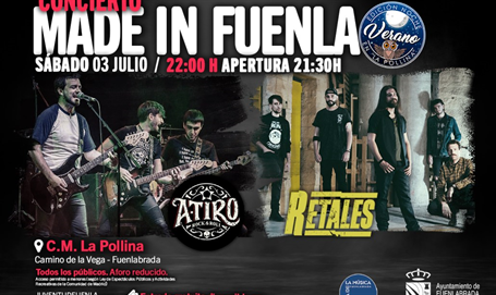 Made in Fuenla, una noche de lujo con las bandas locales “Retales” y “A Tiro”