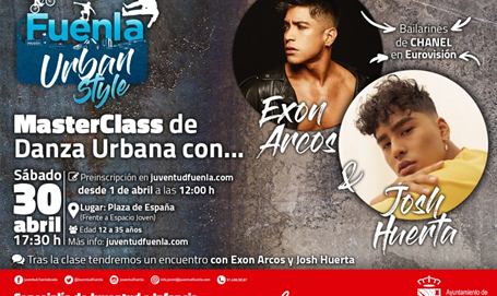 MasterClass de danza urbana con Exon y Josh Huerta de Fuenla Urban Style