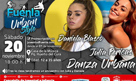 Masterclass con JULIA PERICAS Y DANIELA BLASCO de danza urbana
