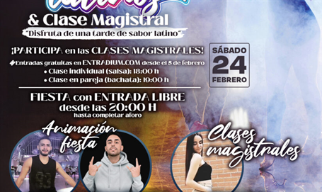 Masterclass de bachata, salsa y Fiesta Ritmos Latinos