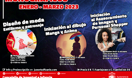 NUEVOS MONOGRÁFICOS para adolescentes y jóvenes. Enero 2023