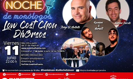 Noche de Monólogos con Low Cost Chou en la Casa de la Música