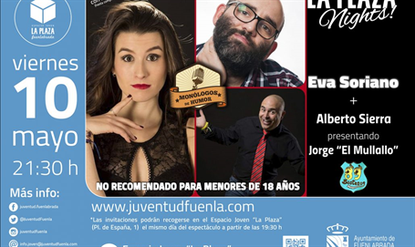 Noche de monólogos con Eva Soriano, Alberto Sierra y Jorge Mullallo