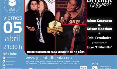 Noche de monólogos con Jaime Caravaca y Grison Beatbox