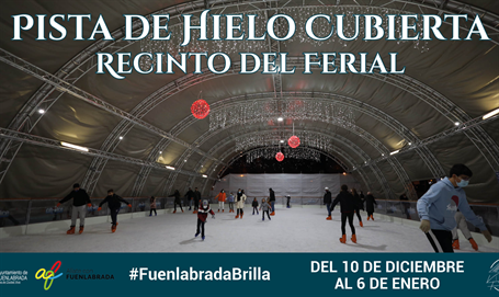 Pistas de hielo cubierta en Fuenlabrada
