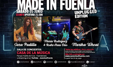 Made in Fuenla Unplugged Edition con Sara Padilla, Martha Wheat y Rodri Arias & María Rodríguez Dúo