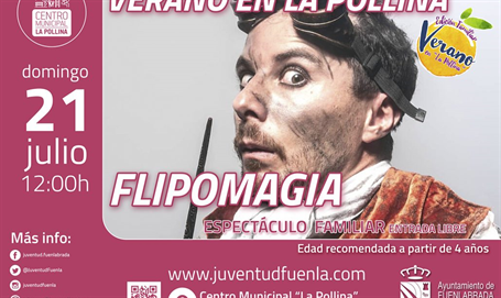 Verano en la Pollina, este domingo magia infantil "Flipomagia"