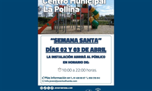 Horario de apertura del Centro Municipal La Pollina los días 2 y 3 de abril de 2026
